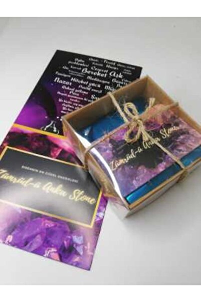 Zodyak Doğal Taş Gemini Zodiac Sign Bracelet Agate, Citrine, Aquamarine, Tige...