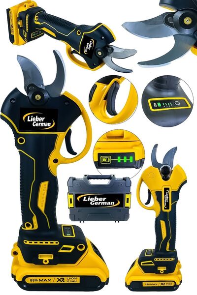 Lieber German 18v 3.0 Mah Geniş Gövde 20-34 Mm Açı Ayarlı 2x Akülü Profesyone...