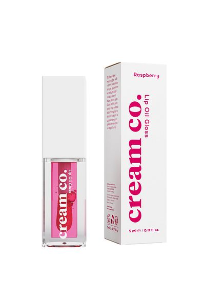 Cream Co. Lippenöl Gloss Mit Vitamin E, Jojobaöl & Fruchtöl 5 ml, veganer Lipgloss, Passionsfrucht