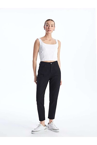 LC Waikiki Lcwaikiki Classic Black Slim Fit Women's Jean Trousers