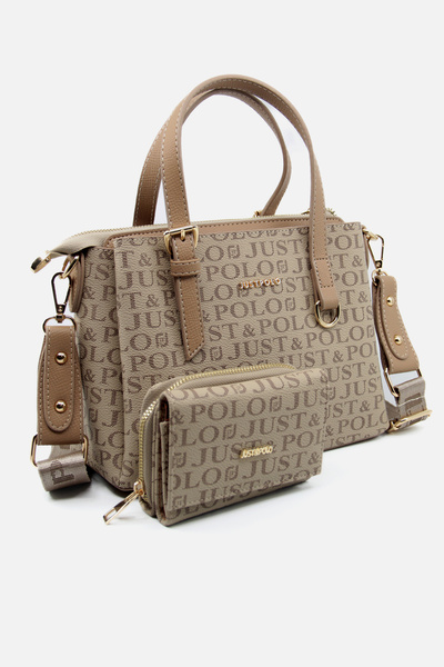 Just Polo Kadın Çapraz Askılı Su Geçirmez 4 Gözlü El ve Omuz Çantası ve Cüzda...