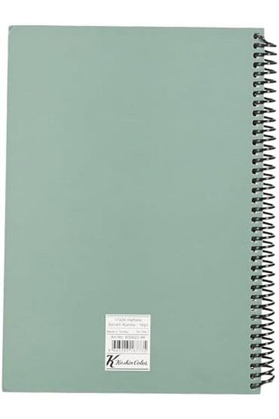 STOREMAX Lvnshop Color 2023 Green Spiral Weekly Agenda - 17X24 Lv 224120