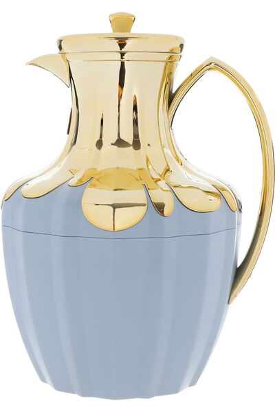 Alsaif Gallery Saif Gallery Thermal Glass Thermos, 1 Liter - Sky Blue