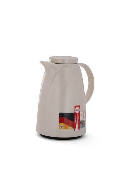 Alsaif Gallery Al Saif Gallery Rhinestone Thermos, Ribbed, 1.5 Liter - Pearl
