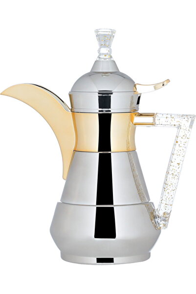 Alsaif Gallery Dallah Suleiman 2 Steel Saif Gallery 0.35L - Silver Gold