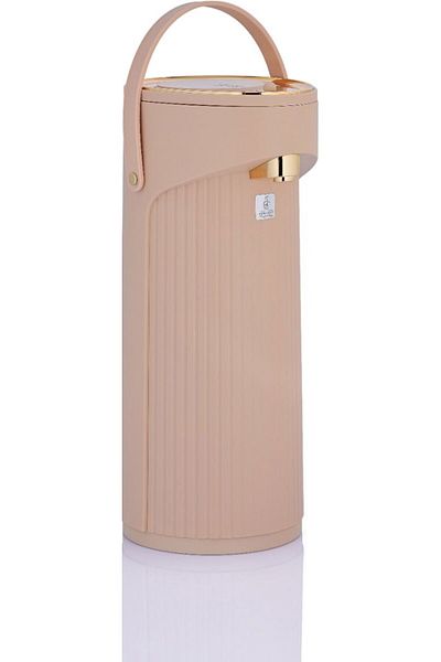 Alsaif Gallery Al Saif Gallery Al Joud glass thermos, 2.2 liters, plastic outer shell - golden beige