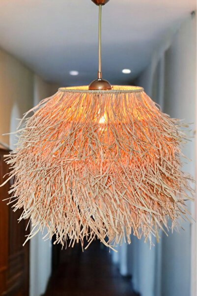 Bubihome Rafya Bohem Hasır Avize , Mekan Aydınlatma