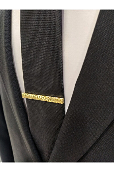 Elegante Cravatte Kabartma Desen Kutulu Kravat İğnesi