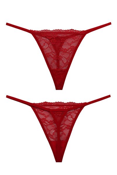 ALATURKA İÇ GİYİM Women's Red Drawstring Lace Thong Single Textile Item