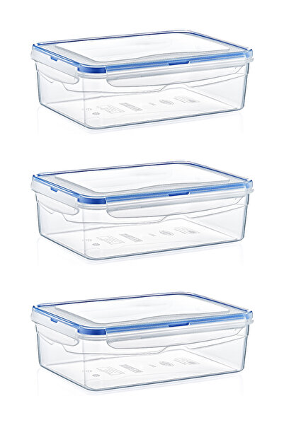 Tuppee Rectangular Leak Proof Storage Container 1.4 L (3 Pieces)