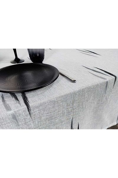 PİKKO HOME GREY-NEGRĂ JACQUARD ECRU POLIESTER TUL (LM)