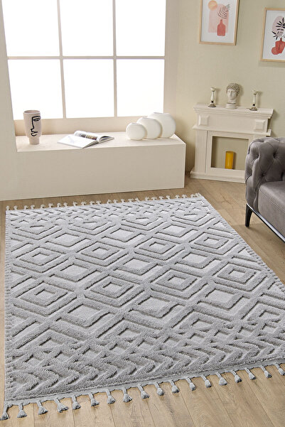 Mariesse Home Elit Bukleli Yumuşak Peluş Post Shaggy Çocuk Odası Oturma Odası Salon Mutfak Halısı