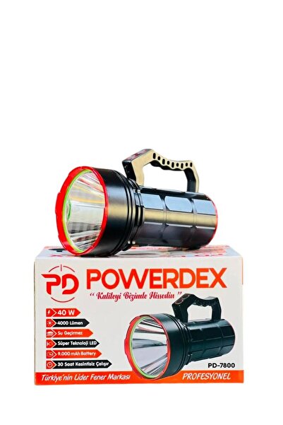 FIRAT HIRDAVAT PD-7800 40W 4000 Lümen Şarjlı El Feneri (Projektör)