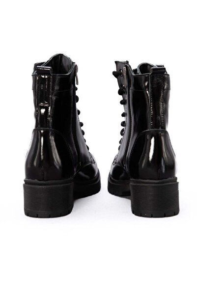 Gusse Nea Women's Genuine Patent Leather Boots 4101-3