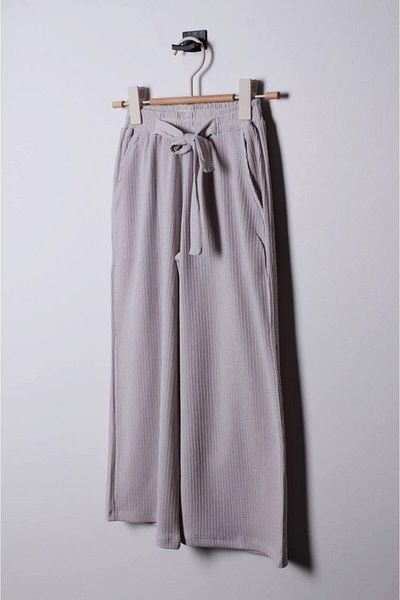 minibambi Girl's Belted Tirilti Fabric Trousers