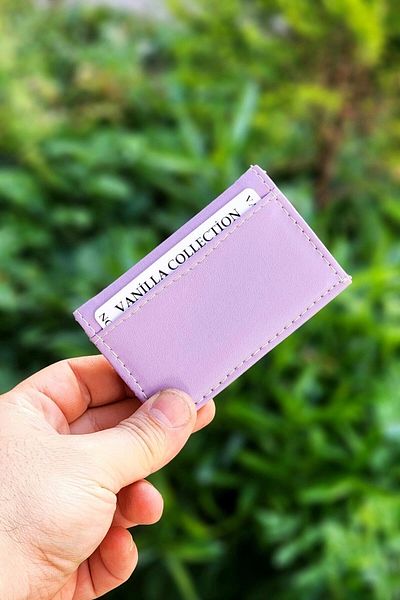 VANİLLA COLLECTİON Unisex Super Thin Leather Credit Card Holder Portfolio