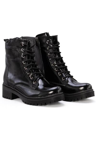 Gusse Nea Women's Genuine Patent Leather Boots 4101-3