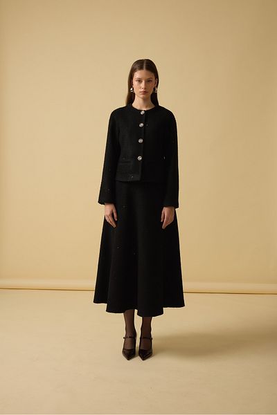 NUR KALAY COLLECTION Jacket Skirt Set