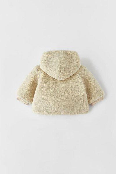 minibambi Girl's Hooded Faux Wool Jacket