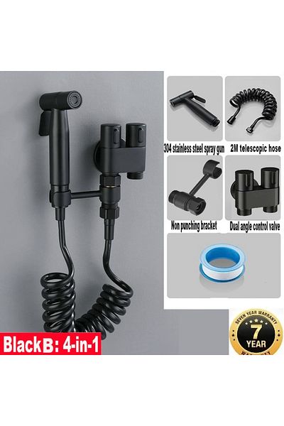 OEM New Imported Black Bathroom Bidet Pressure Sprayer Bidet Faucet Toilet Seat Hose