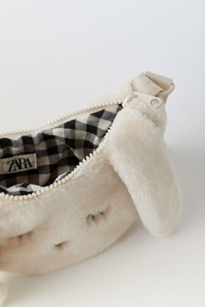 Bunika Baby Ecru Rabbit Plush Bag