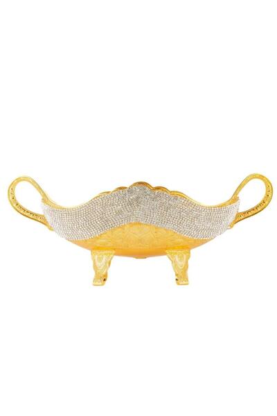 Saray Ottoman handicraft جندول حجري ذهبي - إكسسوار شوكولاتة خطوبة أنيق