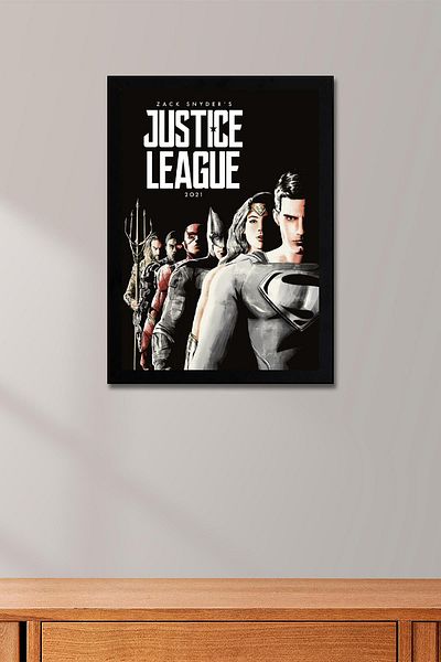 Saturn Pictură înrămată Justice League - Pictură poster Justice League