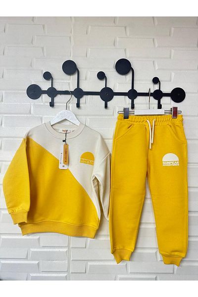 minibambi Boy's Sumpean Unwired Bottom-Top Set Yellow