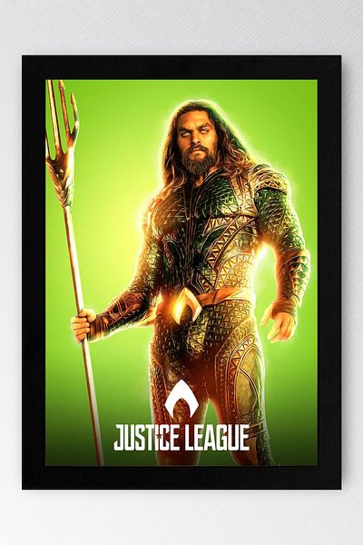 Saturn Pictură înrămată Justice League Aquaman - Pictură poster Justice League
