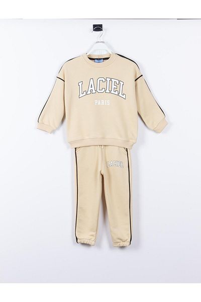 minibambi Ecru Colored Under-Top Suit Set