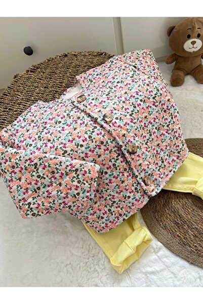 childbaby Kapitone Kız Çocuk Ceket Çiçekli