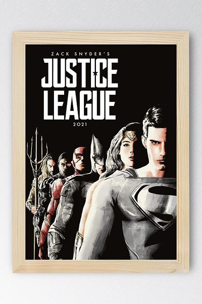 Saturn Pictură înrămată Justice League - Pictură poster Justice League