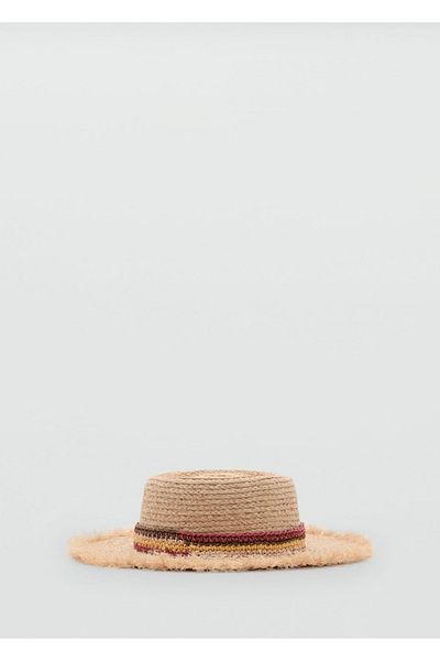 MANGO Woman Knitted Hat with Banth