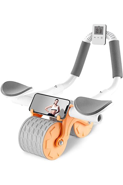 valkyrie Karın Kası Göbek Eritici Abdominal Ab Roller Telefon Tutuculu Sayaçl...
