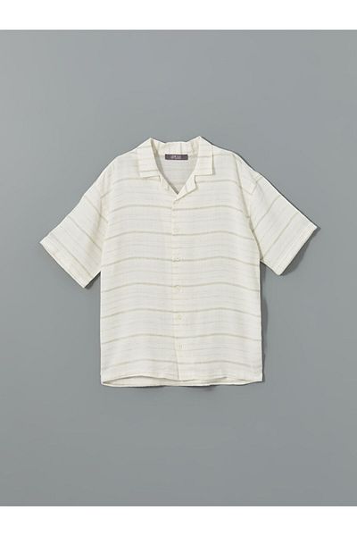 LC Waikiki Striped Linen Blended Boy's Shirt