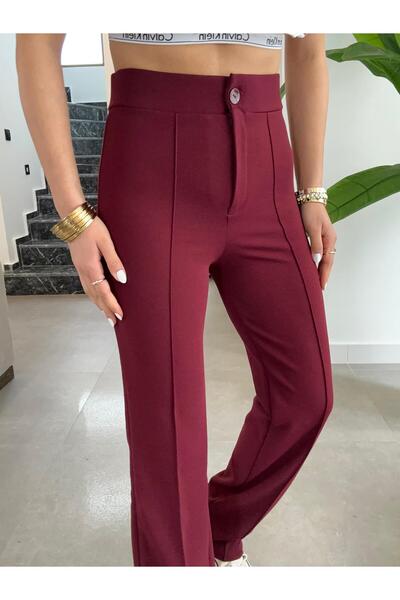 Paw Garage بنطلون بالازو العشبي، 4 مواسم، طول ليكرا، السراويل المفضلة، السراو...