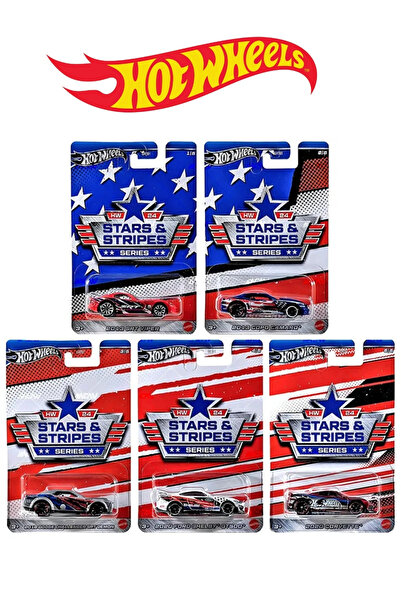 HOT WHEELS HotWheels Stars & Stripes Silver Series 5'li SET