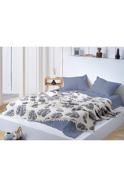 Denia Home Textile Muslin 5 Layer Quilt/Double 240X220 cm Leaf