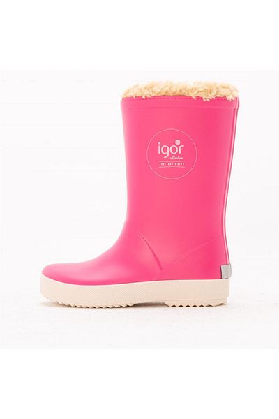 IGOR Splash Nautico Borreguito Fuchsia Girls Rain Boots