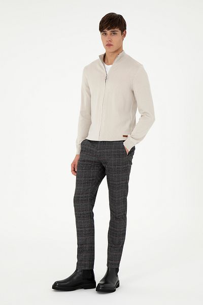U.S. Polo Assn. Men's Anthracite Canvas Trousers 50296159 -Vr006
