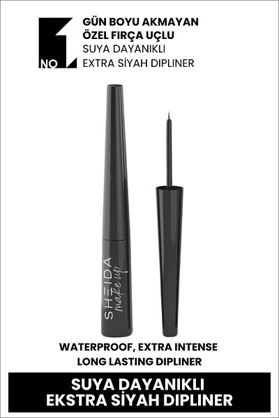 Sheida Waterproof Intense Black Dipliner Extra Black Gloss Dip Eyeliner