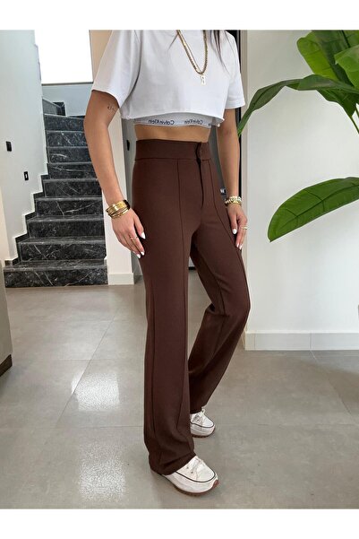 Paw Garage 4-сезонни еластични панталони Palazzo - любими панталони и панталони за работа