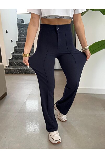 Paw Garage 4 Seasons Lycra Grassy Palazzo Trousers - Favorite and Work Pants