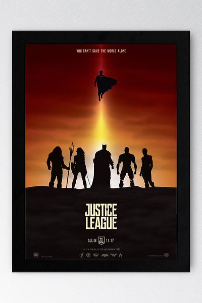 Saturn Pictură înrămatea Liga Justiției - Poster Poster Film Liga Justiției