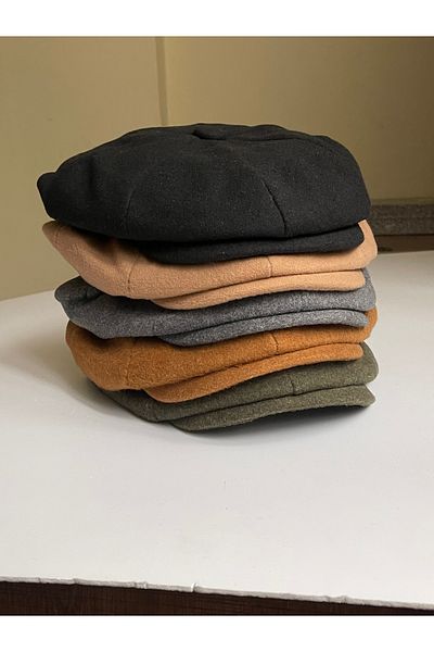 Rupen Kraft Peaky Blinders Model Men's Cap - Draped Wool English, Solid Winter
