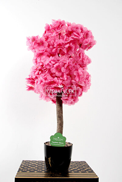 Yapay Çiçek Deposu Yapay Mini Bahar Dalı Ağacı 55 cm Pembe