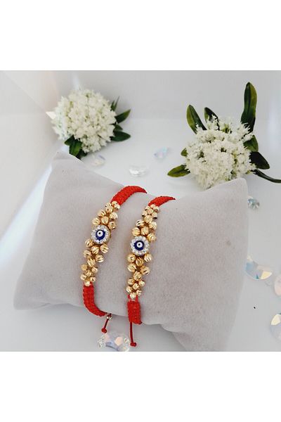 Minnoş Dükkan Evil Eye Beaded Dorica Bracelet