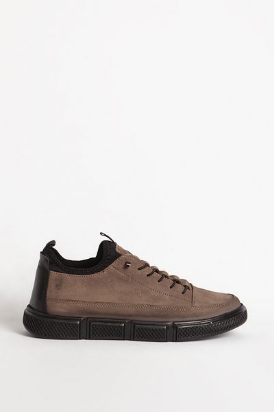 Hammer Jack Ανδρικά Comfort Rubber Laced Casual Παπούτσια από πραγματικό δέρμα Hj 20650m Sand