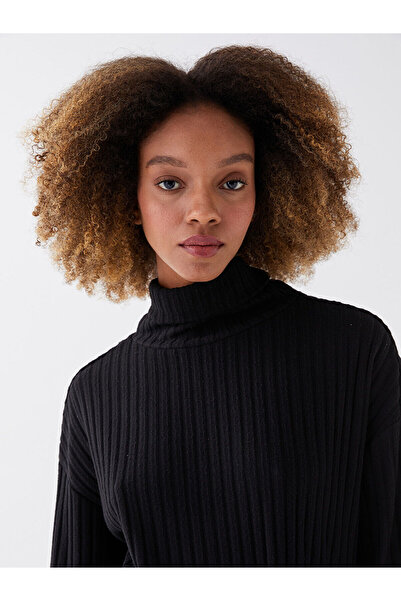 LC Waikiki Turtleneck Plain Long Sleeve Women's Sweatshirt