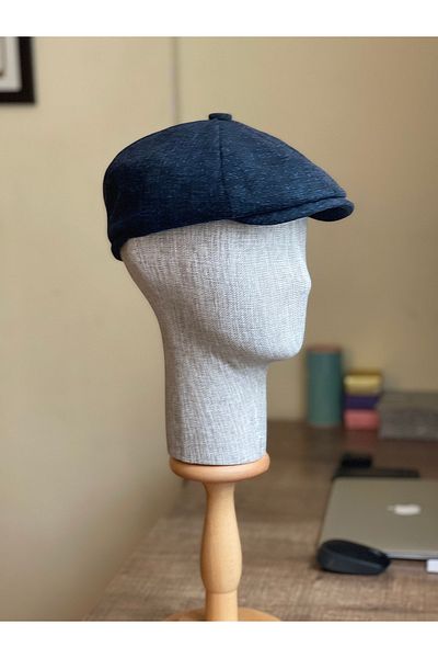 Rupen Kraft Peaky Blinders Model Men's Cap - Draped Wool English, Gray